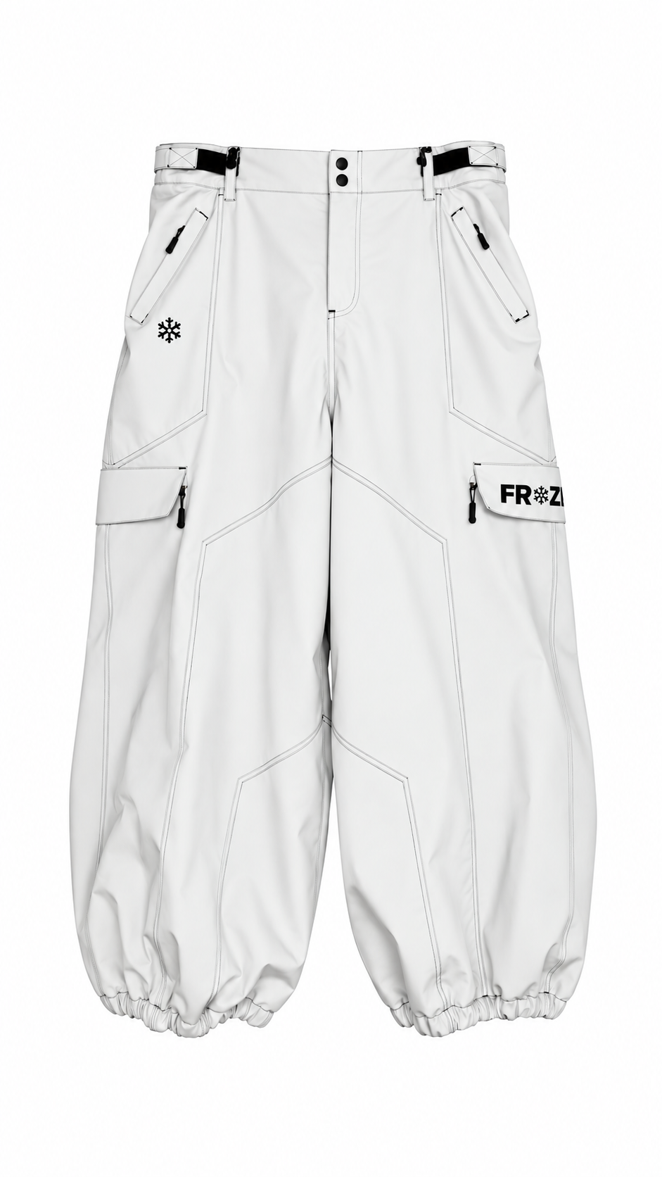 Frozen Snow Pants White